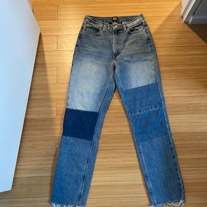 BDG colorblocked patchwork jeans